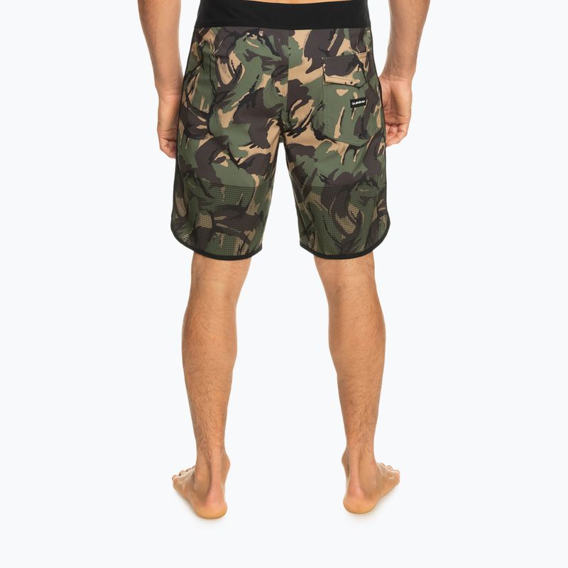 Quiksilver pánské plavecké šortky Highlite Scallop 19" zelené EQYBS04761-CQY6 3