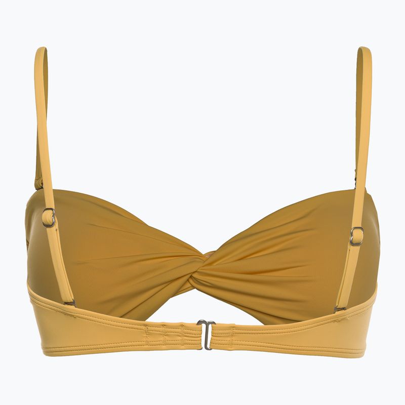 Horní díl plavek Billabong Sol Searcher Drapped Bandeau golden peach 2