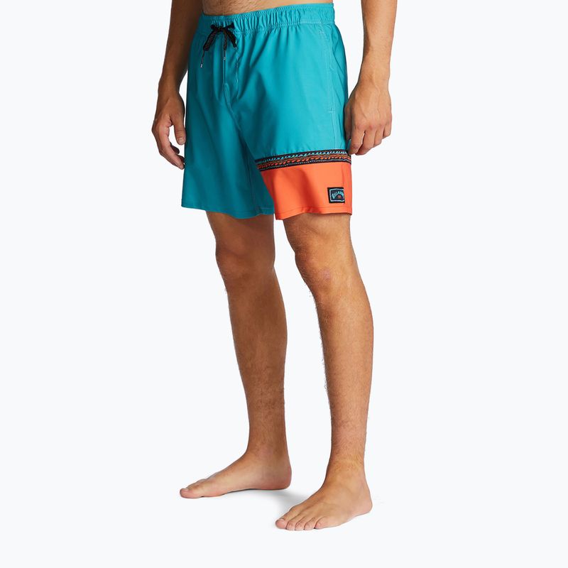 Pánské plavecké šortky Billabong Burleigh Layback aqua 3