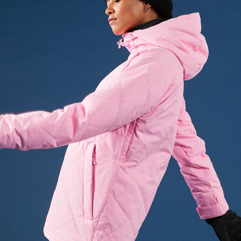 Dámská snowboardová bunda ROXY Radiant Lines Overhead pink frosting 5