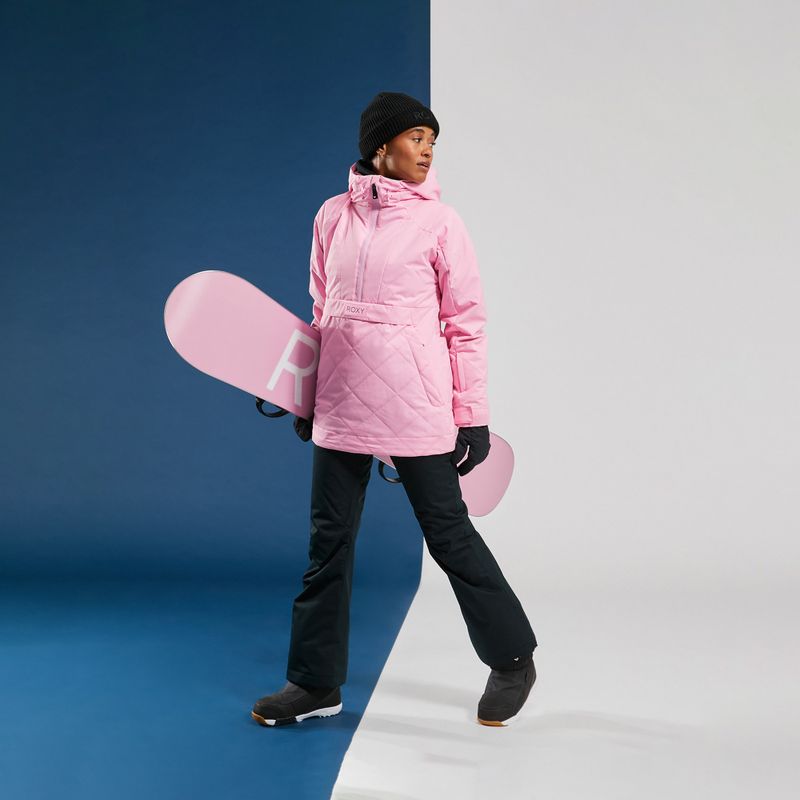 Dámská snowboardová bunda ROXY Radiant Lines Overhead pink frosting 7