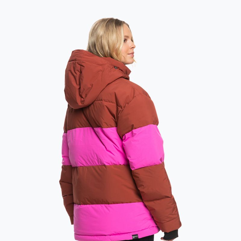 Dámská snowboardová bunda ROXY X Rowley Block Puffer burnt henna 2