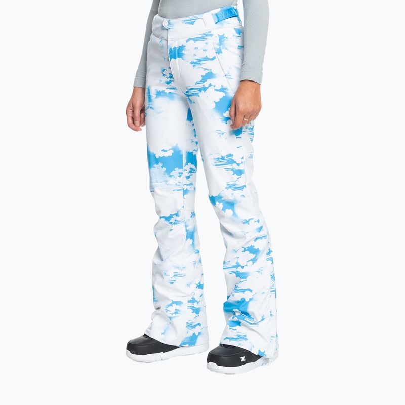 Dámské snowboardové kalhoty ROXY Chloe Kim azure blue clouds 2