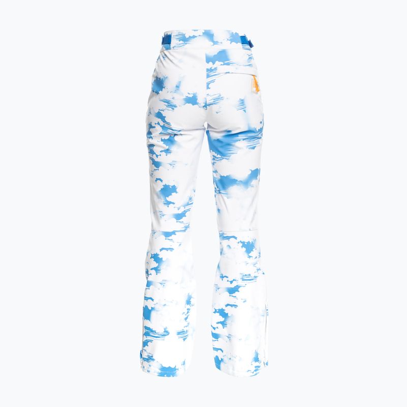 Dámské snowboardové kalhoty ROXY Chloe Kim azure blue clouds 7