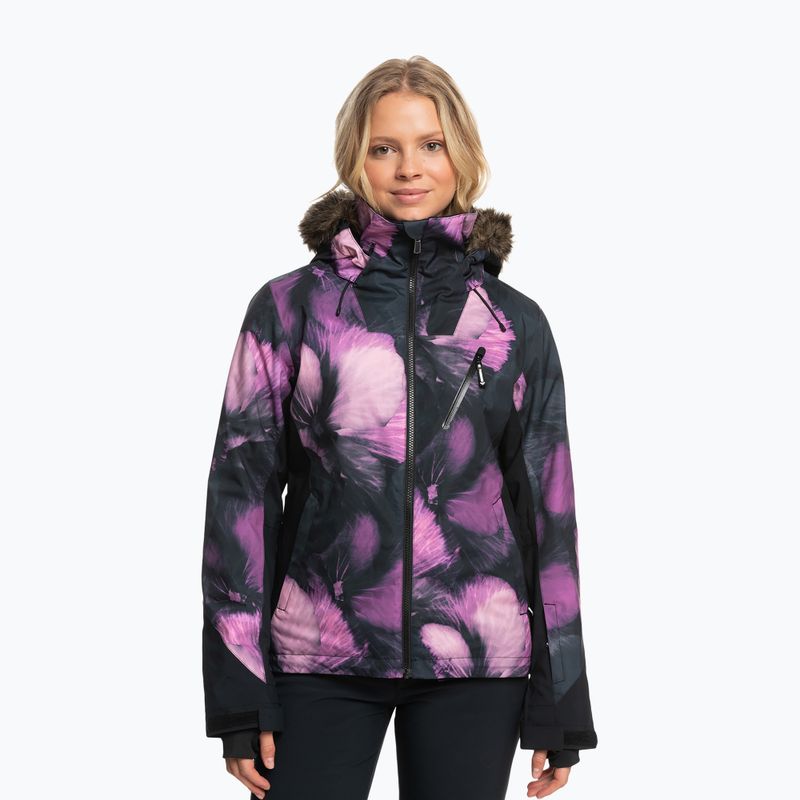 Dámská snowboardová bunda ROXY Jet Ski Premium true black pansy