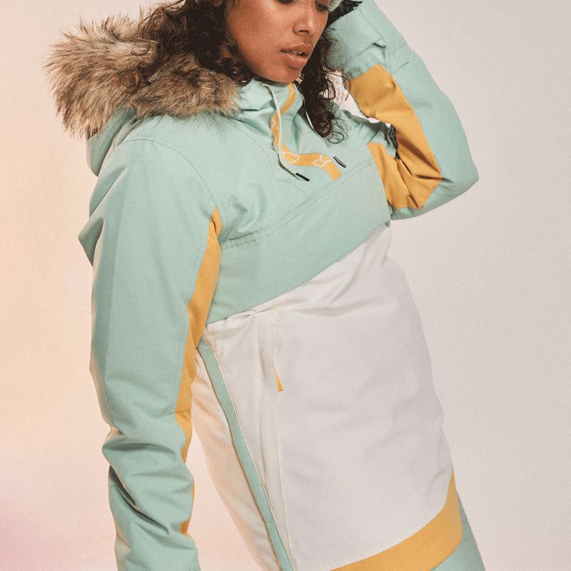 Dámská snowboardová bunda ROXY Shelter cameo green 15