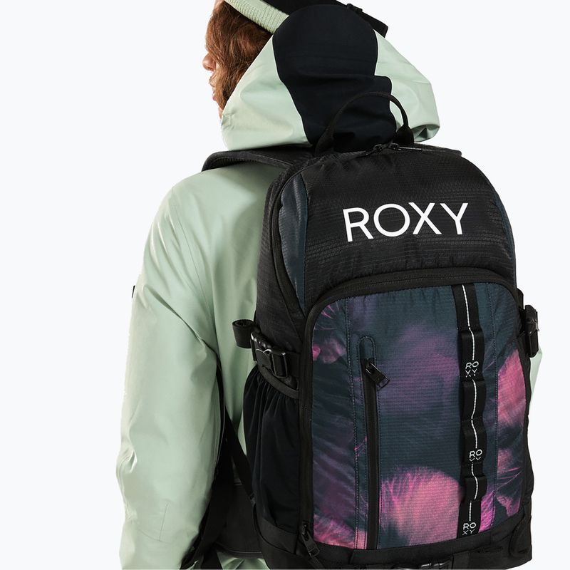 Dámský snowboardový batoh ROXY Tribute 23 l true black pansy 8