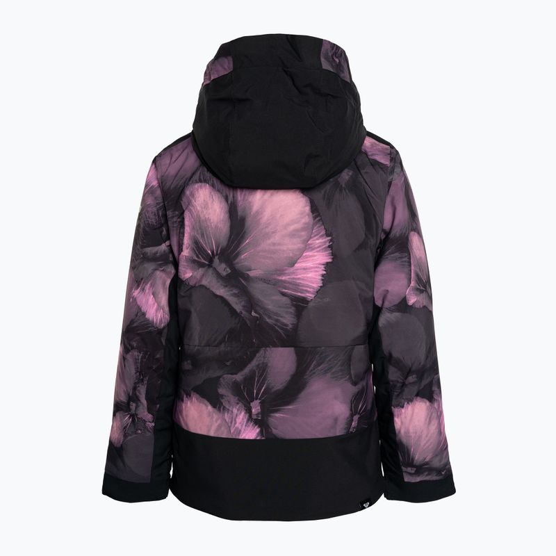 Dětská snowboardová bunda ROXY Silverwinter Girl true black pansy pansy 4