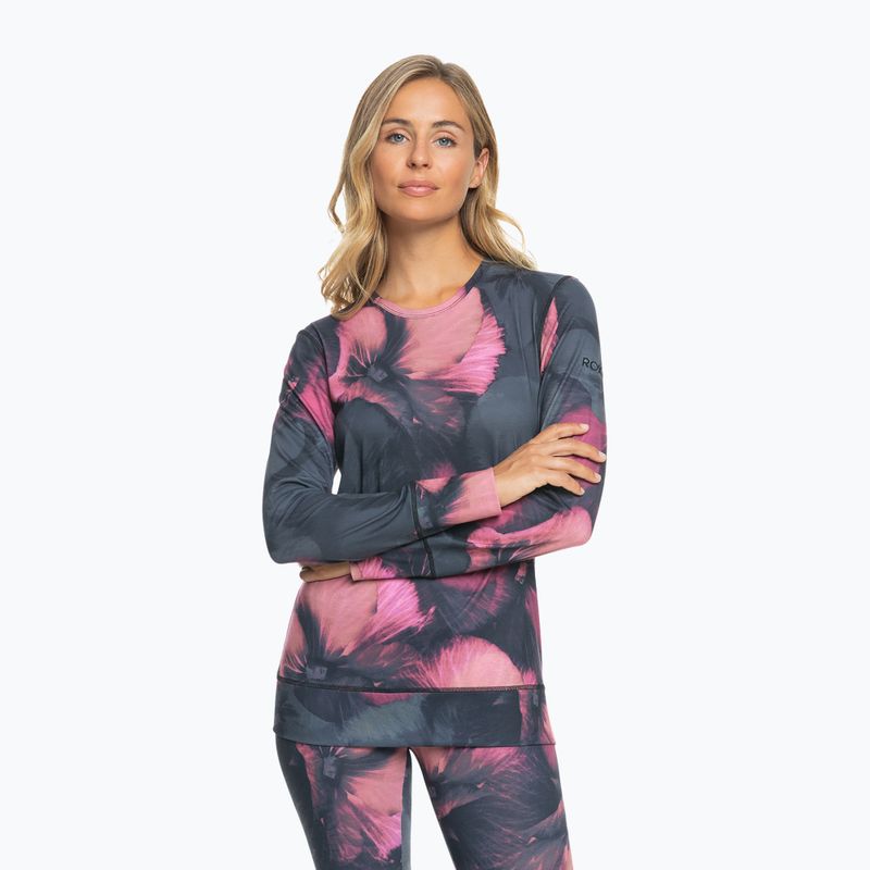 Dámská termoakční mikina ROXY Daybreak Top true black pansy pansy