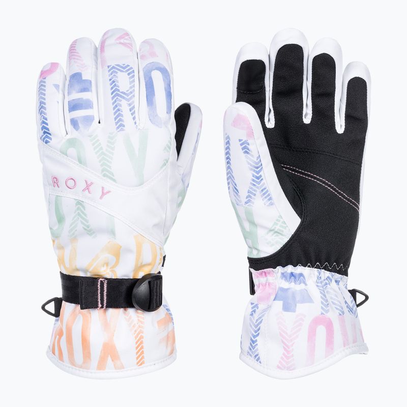 Dámské snowboardové rukavice ROXY Jetty black bright white sapin 5