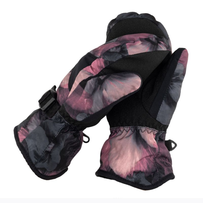 Dětské snowboardové rukavice ROXY Jetty Mitt Girl true black pansy rg
