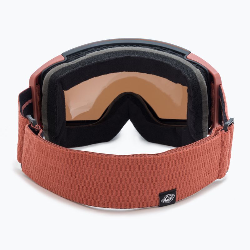 Quiksilver Greenwood S3 black redwood / clux gold mi snowboardové brýle 2