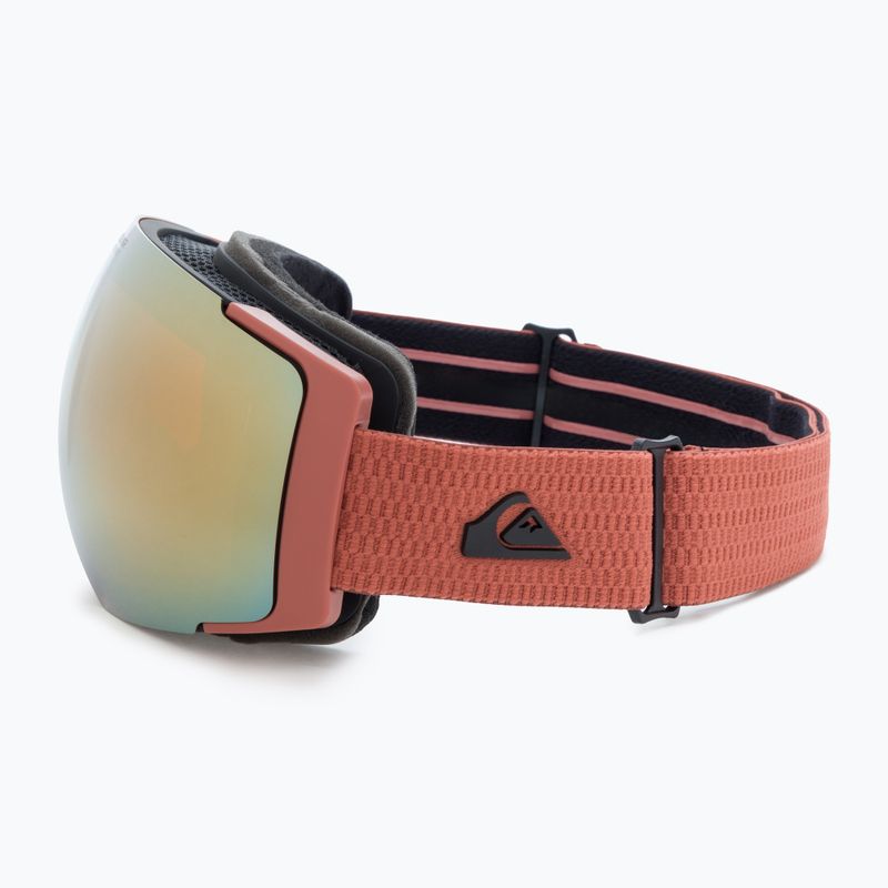Quiksilver Greenwood S3 black redwood / clux gold mi snowboardové brýle 4