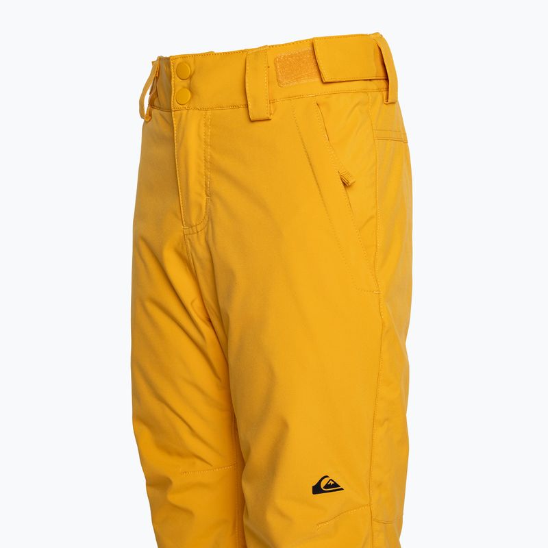 Quiksilver Estate Dětské snowboardové kalhoty Youth mineral yellow 7