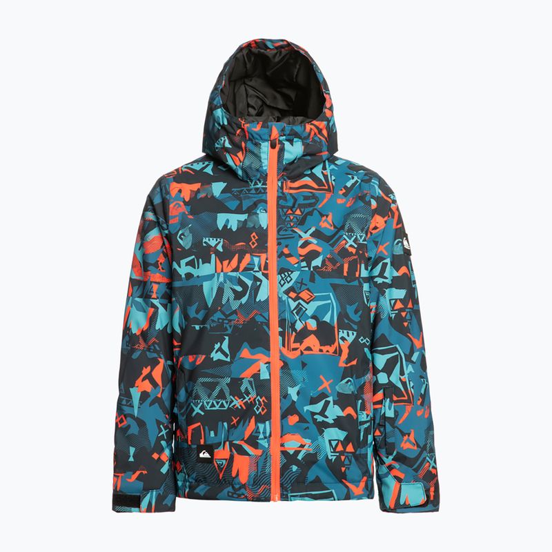 Quiksilver Mission Printed Youth building moutains grenadine dětská snowboardová bunda