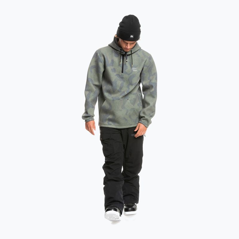 Quiksilver Shredder Hoodie tie dye true black snowboardová mikina 2