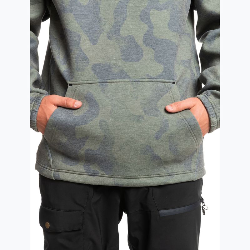 Quiksilver Shredder Hoodie tie dye true black snowboardová mikina 6
