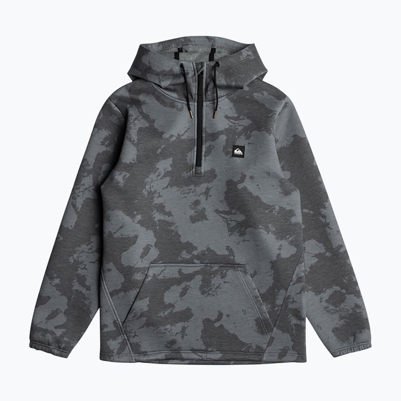 Quiksilver Shredder Hoodie tie dye true black snowboardová mikina 4