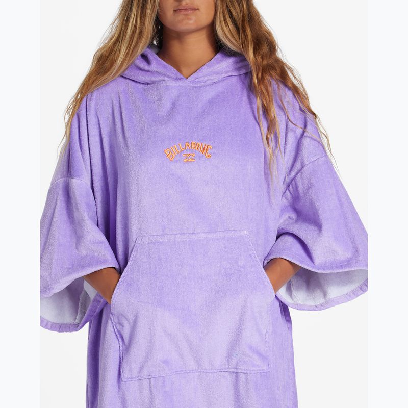 Dámské pončo Billabong s kapucí lila breeze 4