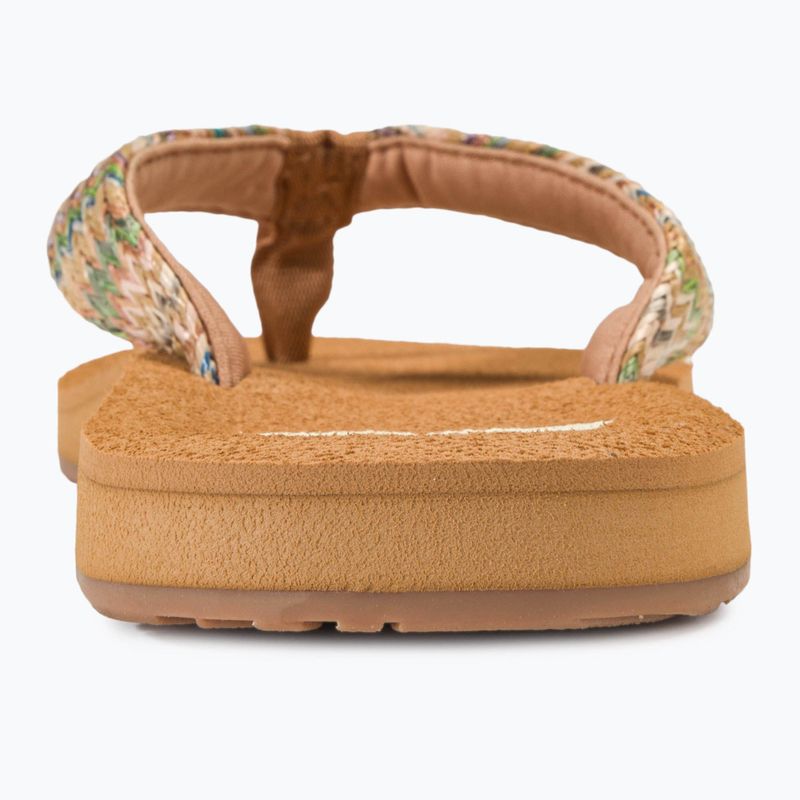 Dámské žabky ROXY Porto Raffia II multi/olive 6