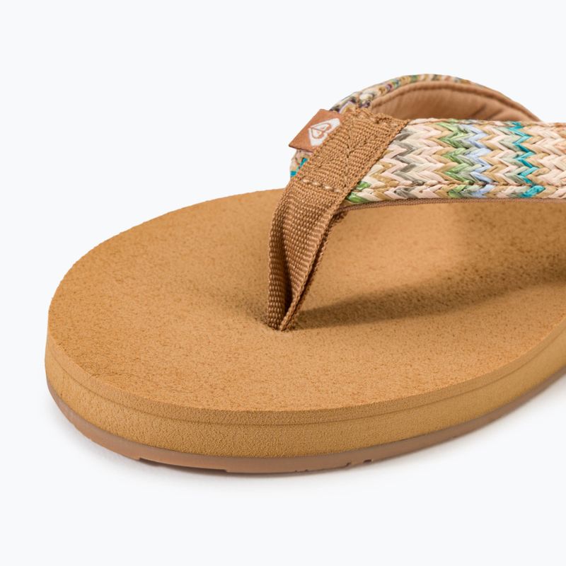Dámské žabky ROXY Porto Raffia II multi/olive 7