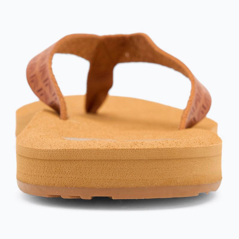 Dámské žabky ROXY Porto Motif tan 6