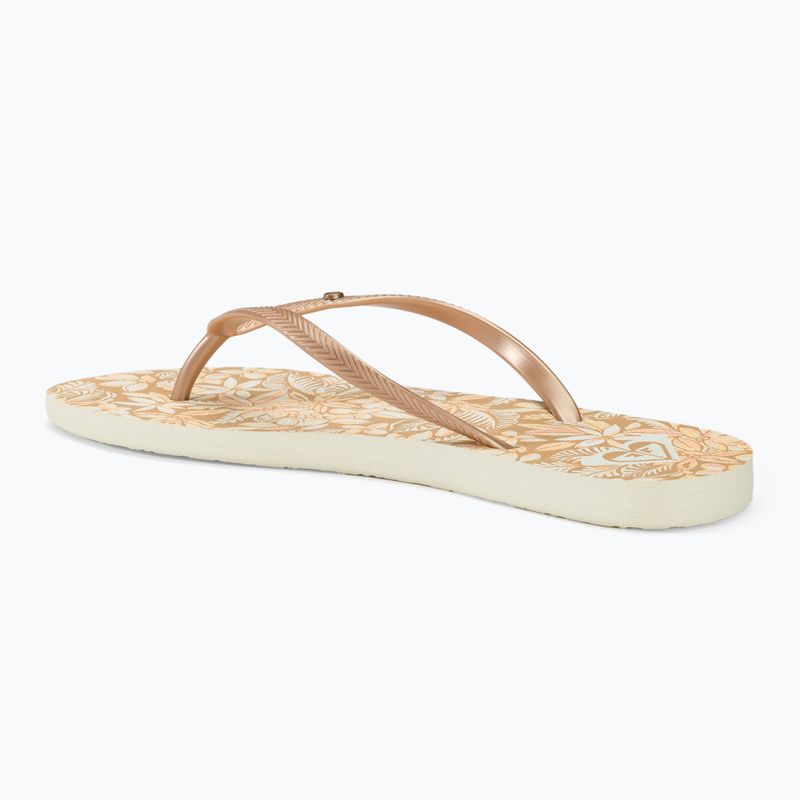Dámské žabky ROXY Bermuda Print peach cream 3