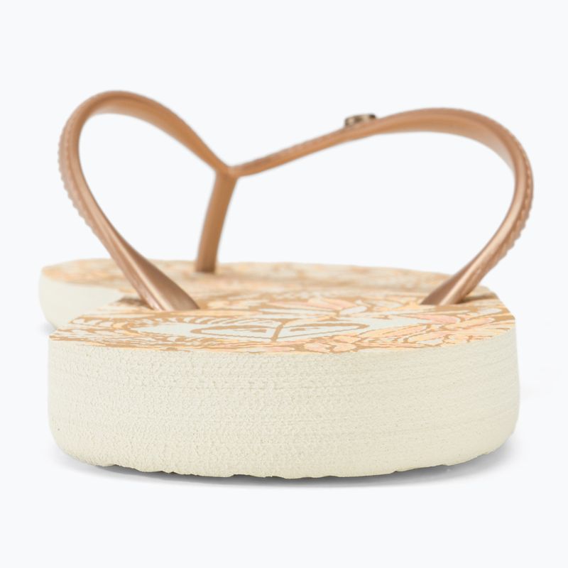 Dámské žabky ROXY Bermuda Print peach cream 6