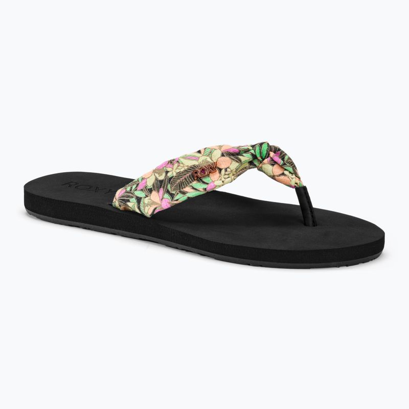 Dámské žabky ROXY Paia V black/pink/soft lime