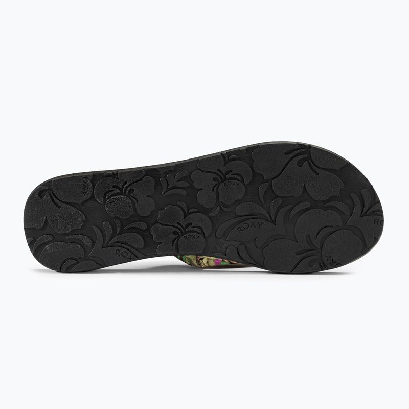 Dámské žabky ROXY Paia V black/pink/soft lime 4