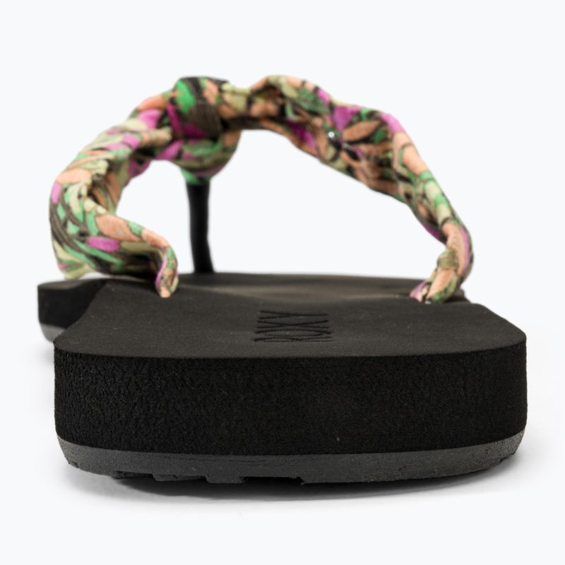 Dámské žabky ROXY Paia V black/pink/soft lime 6