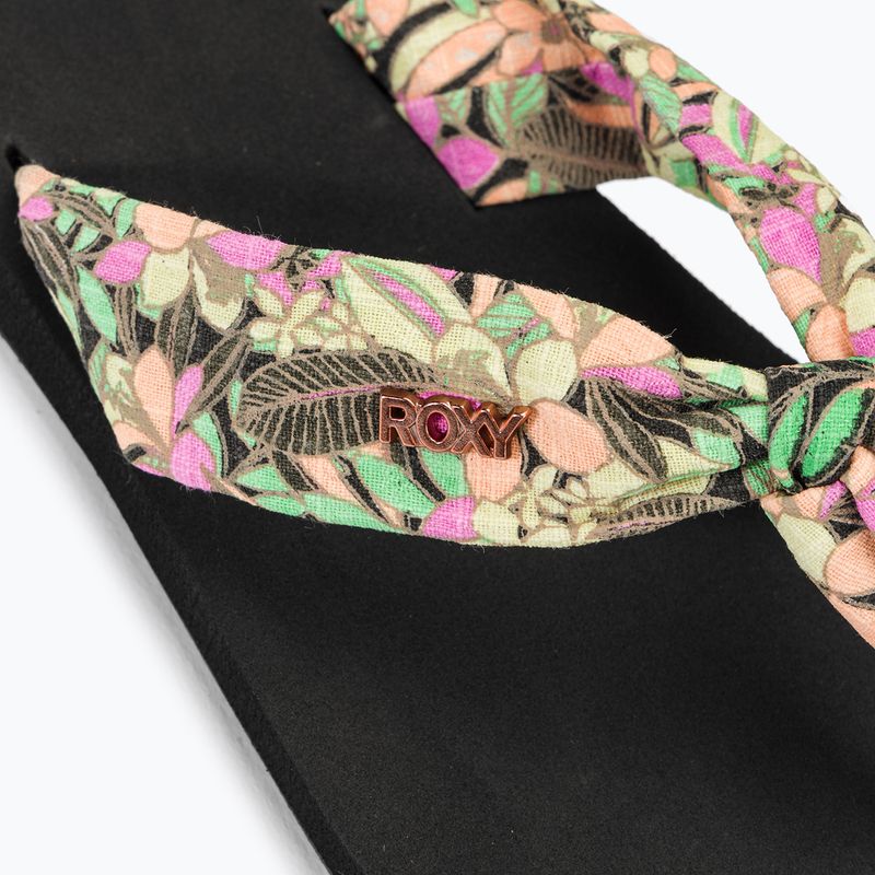 Dámské žabky ROXY Paia V black/pink/soft lime 8