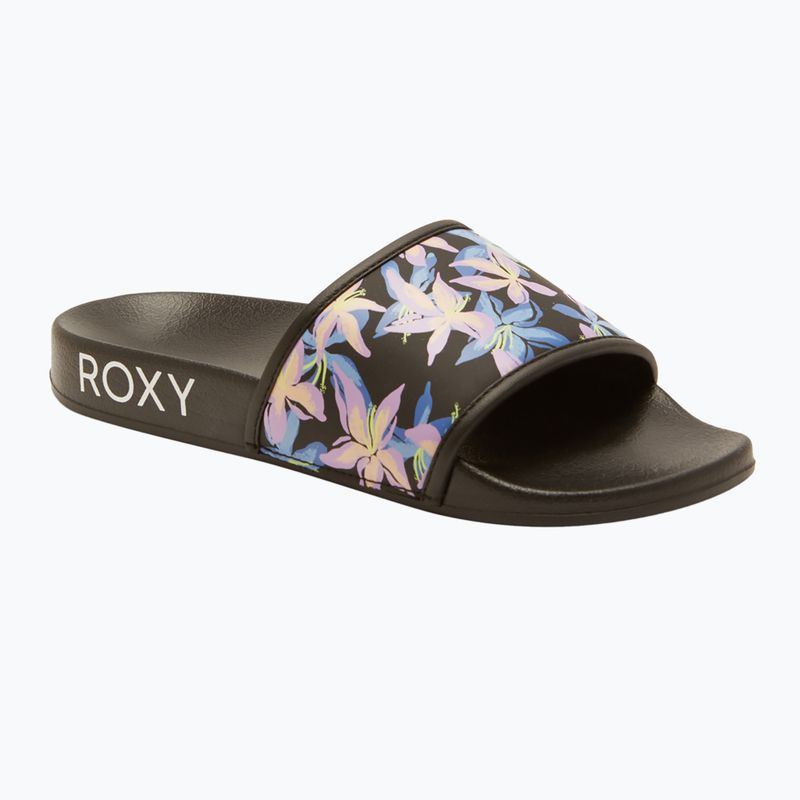 Dámské nazouváky ROXY Slippy IV black/boysenberry 8