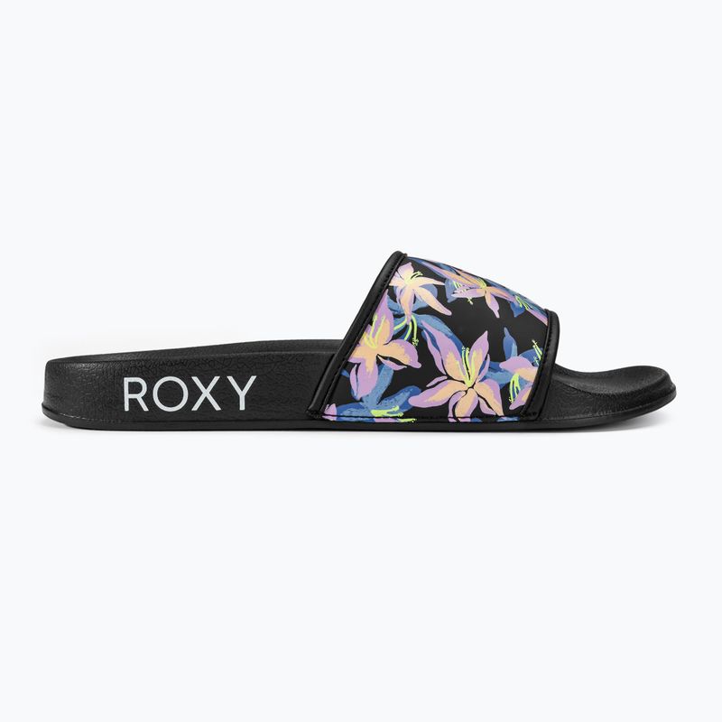 Dámské nazouváky ROXY Slippy IV black/boysenberry 2