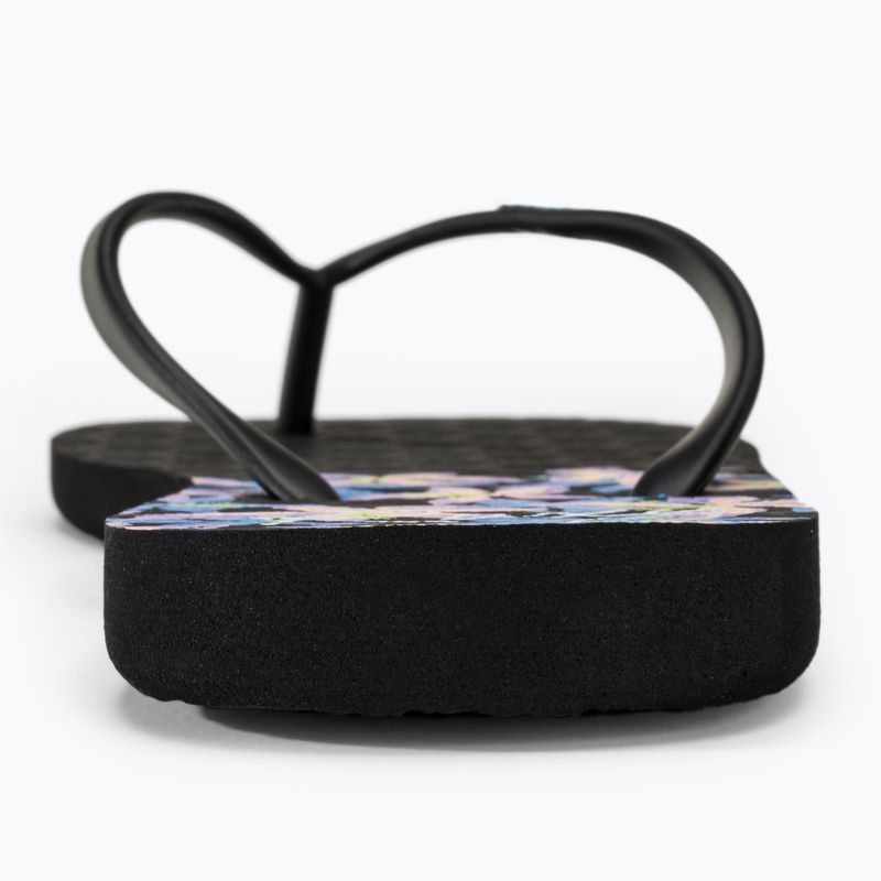 Dámské žabky ROXY Viva Stamp II black/boysenberry 6