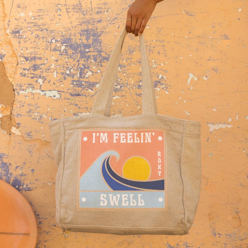Dámská taška ROXY Drink The Wave Tote tapioca bag 8