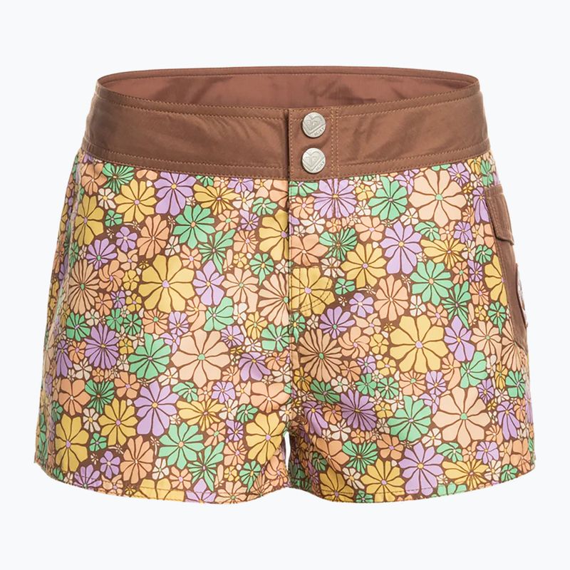 Dámské plavecké šortky ROXY New Fashion 2" root beer all about sol mini
