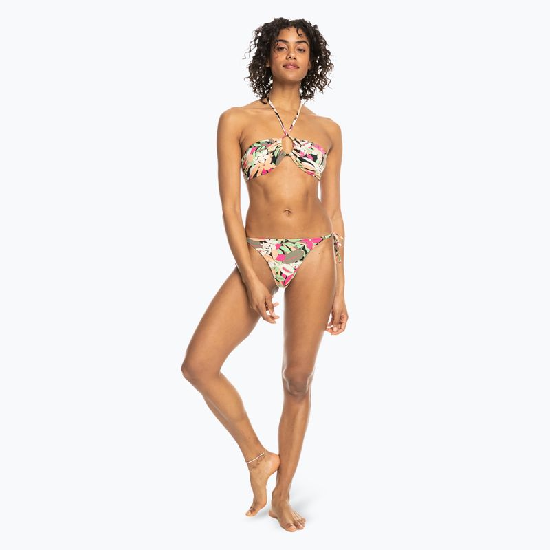 Horní díl plavek  ROXY Printed Beach Classics Halter anthracite palm song s 3