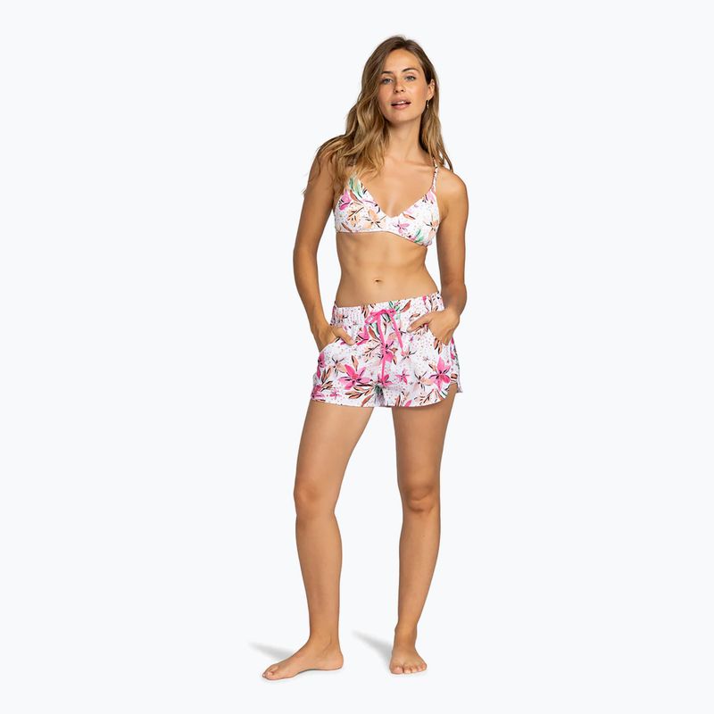 Dámské plavecké šortky ROXY Wave Printed 2 white happy tropical 3