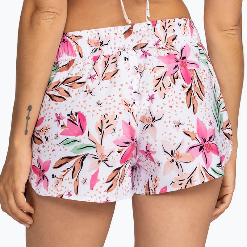 Dámské plavecké šortky ROXY Wave Printed 2 white happy tropical 6