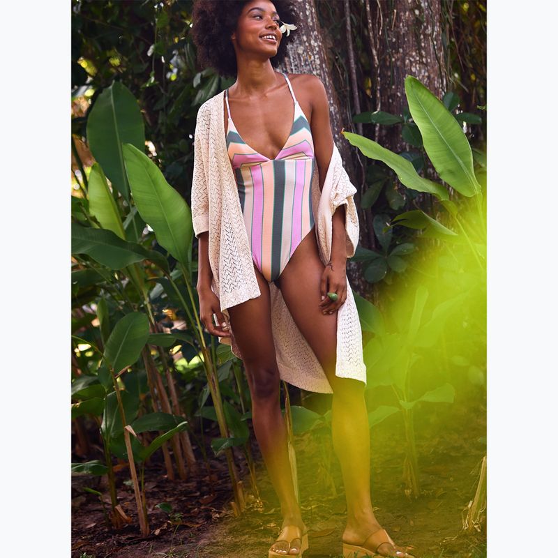 Dámské jednodílné plavky ROXY Vista Stripe agave green very vista stripe 7