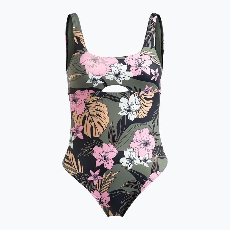 Dámské plavky ROXY Pro The Double Line One anthracite classic pro surf