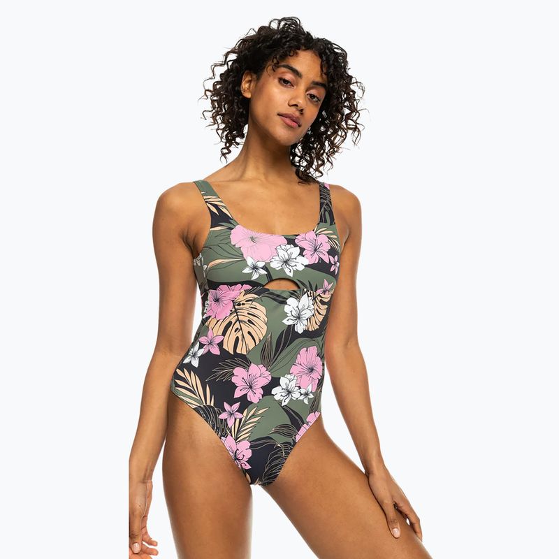 Dámské plavky ROXY Pro The Double Line One anthracite classic pro surf 2