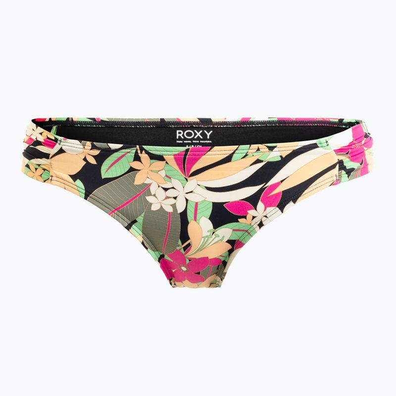 Spodní díl plavek  ROXY Printed Beach Classics Moderate anthracite palm song s