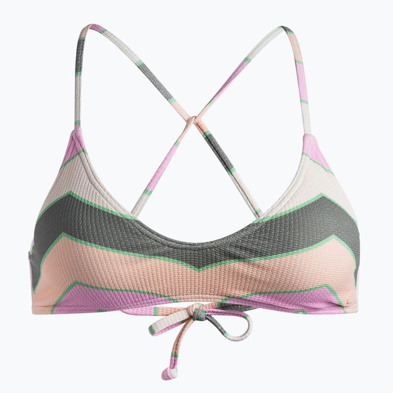Horní díl plavek  ROXY Vista Stripe Strappy agave green very vista stripe