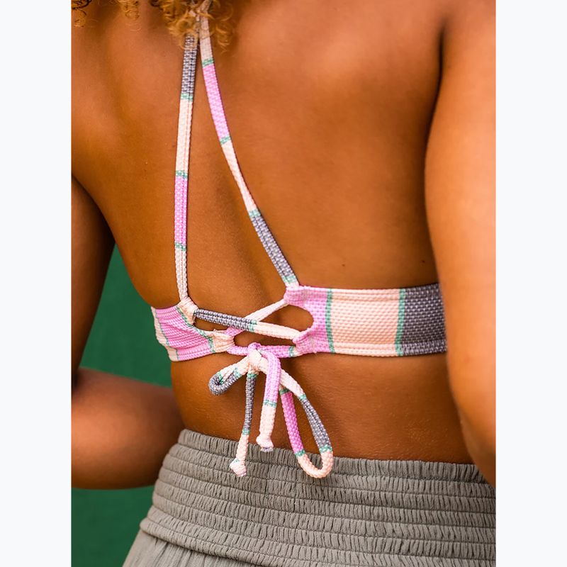 Horní díl plavek  ROXY Vista Stripe Strappy agave green very vista stripe 8