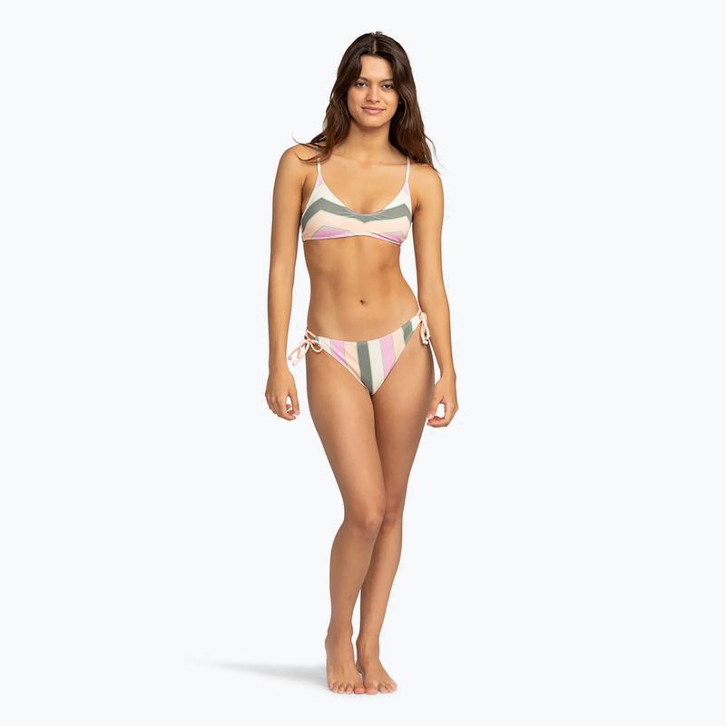 Spodní díl plavek  ROXY Vista Stripe Tie Side agave green very vista stripe 3