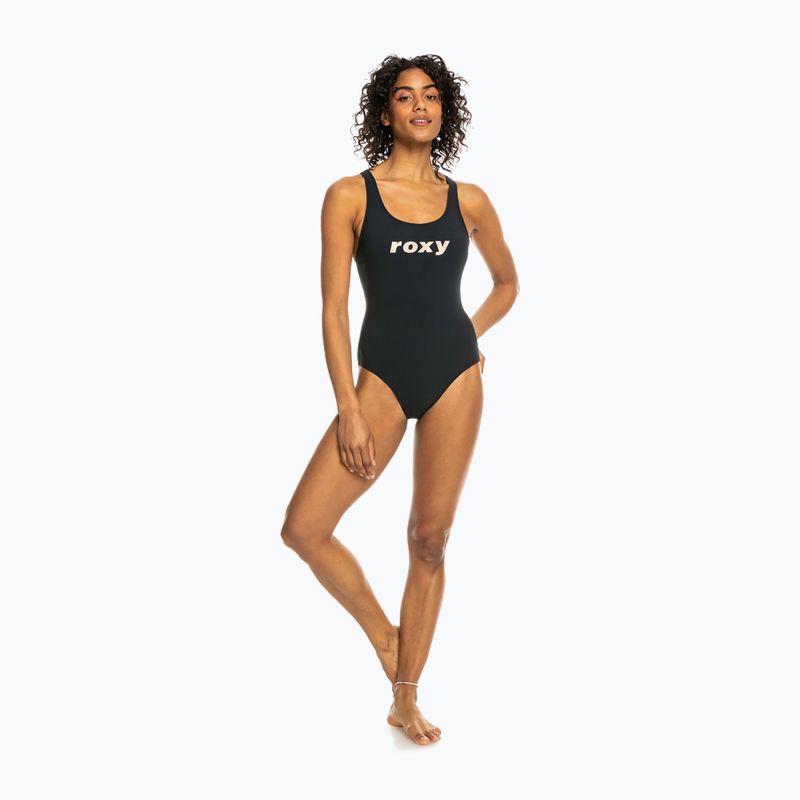 Dámské jednodílné plavky ROXY Active Cross anthracite 5