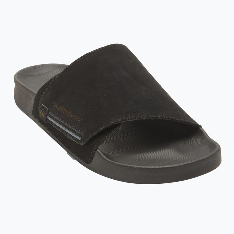 Quiksilver Rivi Suede pánské žabky black 1