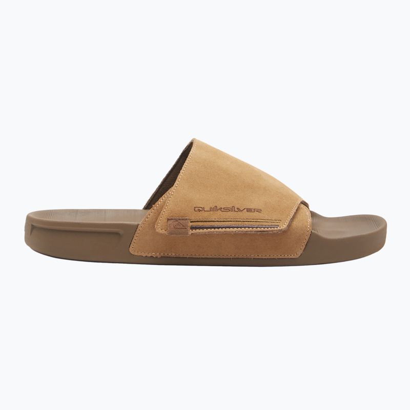 Pánské nazouváky Quiksilver Rivi Suede tan 1 2